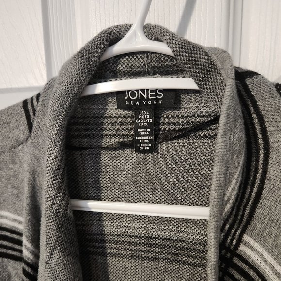Jones New York Women's Striped Cardigan, size XL - Picture 4 of 6